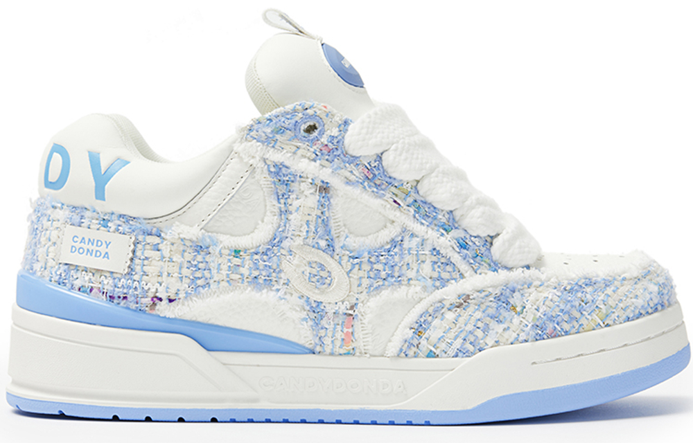 CANDYDONDA Chanel Inspired Stylish Skateboarding Shoes Unisex Blue