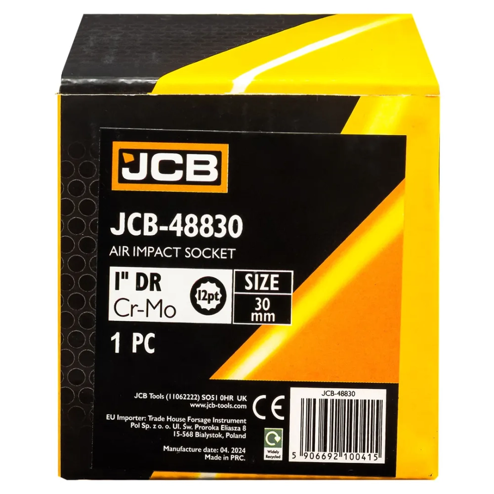 Головка ударная 1''12гр 30мм JCB JCB-48830
