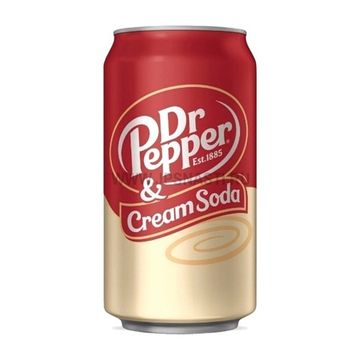 Газированный напиток Dr Pepper & Cream Soda со вкусом крем-соды, 355 мл (США) СКИДКА