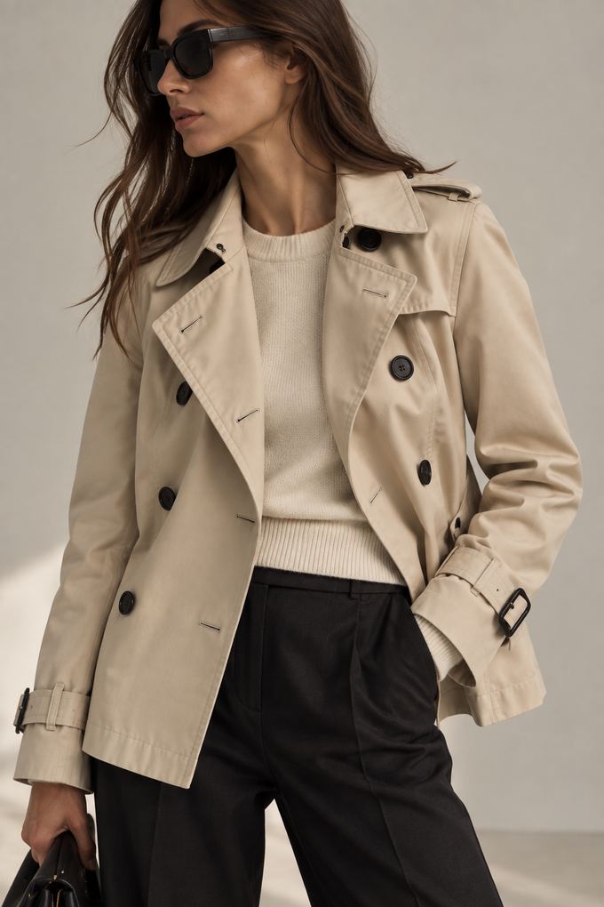 Хлопковый тренч Burberry, XS