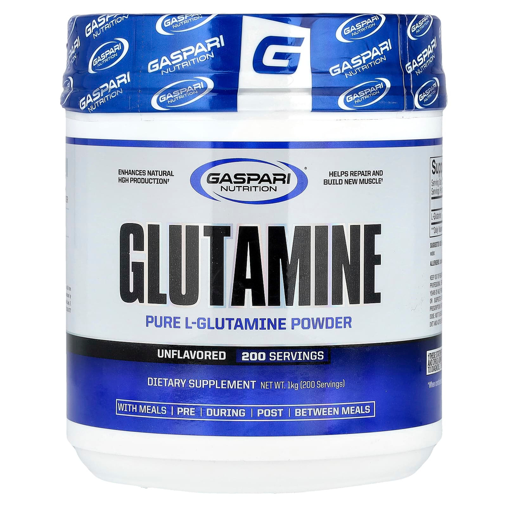 Gaspari Nutrition, Глутамин, без добавок, 1 кг