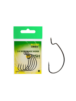 Крючок рыболовный (офсет) 3-X WIDE RANGE WORM 2333 №4/0
