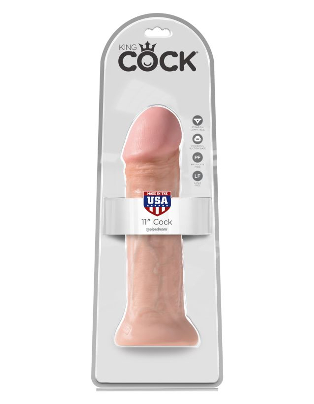 PD King Cock 11 Фаллоимитатор-гигант на присоске 23/6,4см -- 5537-21 PD