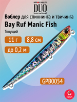 Воблер DUO Bay Ruf Manic Fish 77, CRA0671 Clear Inakko Gold OB, 77 мм, 9 г, тонущий, стикбейт