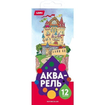 Акварель "Сказка" 12 цветов, без кисти, картон (Lori)