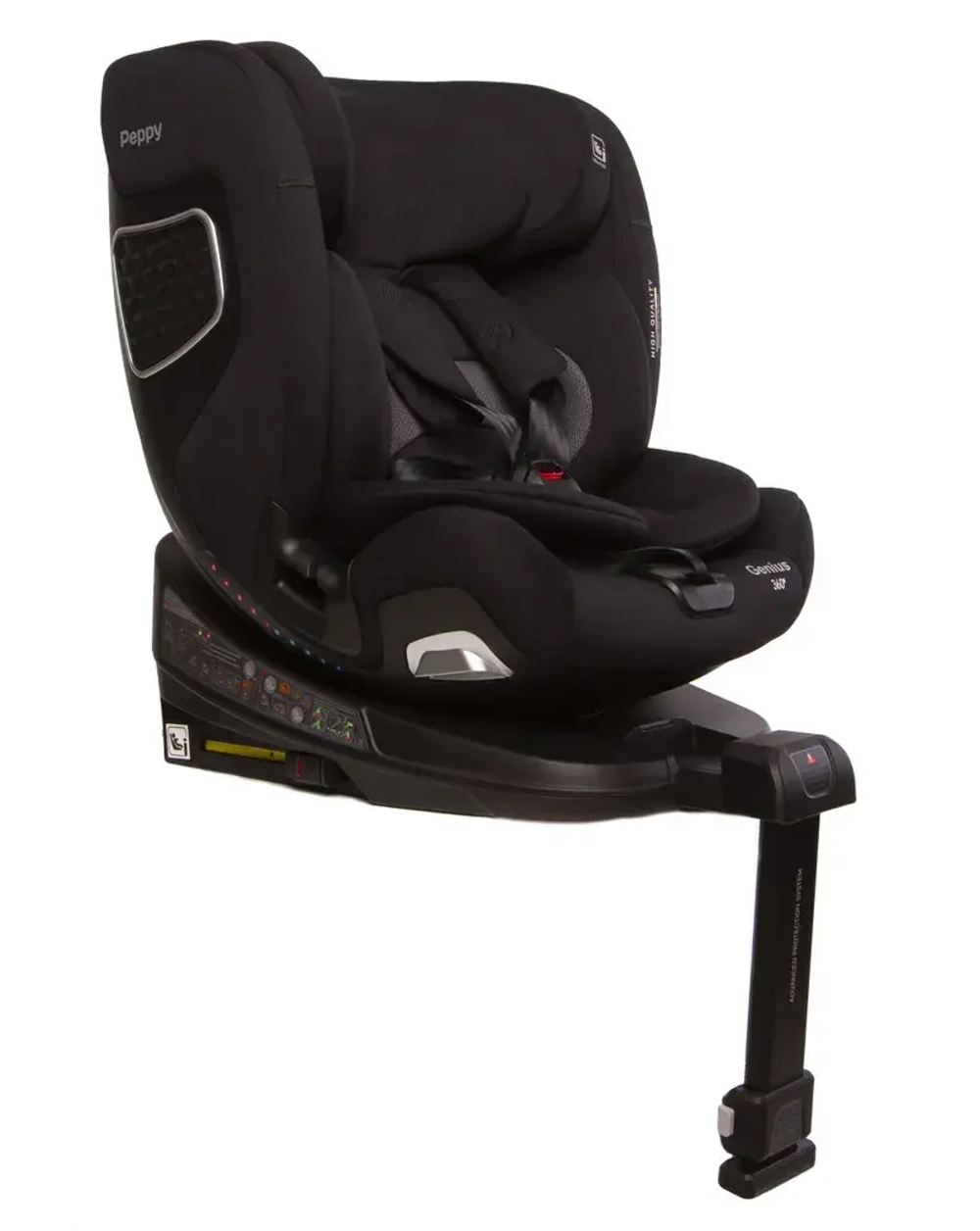 Автокресло Peppy Genius 0-36 I-Size 40-150 см (Black)