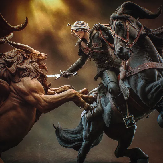 Ciri vs Manticore - The Witcher IV