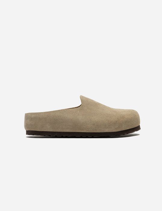 Birkenstock Amsterdam Wrapped Suede Clogs 