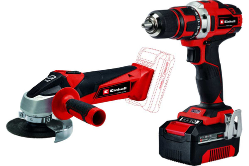 Набор аккумуляторного инструмента 18V Einhell PXC TE-TK 18/2 Li Kit (CD+AG) АКБ 4Ач и ЗУ