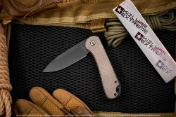 Нож Civivi Elementum C907Z сталь D2 BlackWash рукоять Dark Green Micarta