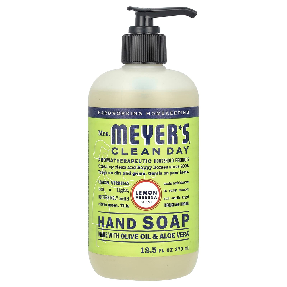 Mrs. Meyers Clean Day, мыло для рук, лимонная вербена, 370 мл (12,5 жидк. унции)