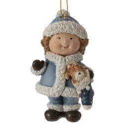 GAEM Фигурка декоративная подвесная "Девочка", L6 W6 H11,5 см, 2в.