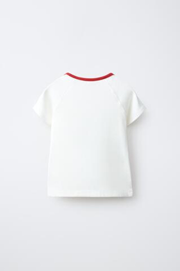ZARA ФУТБОЛКА С ПРИНТОМ ROLLING STONES ©, БЕЛЫЙ