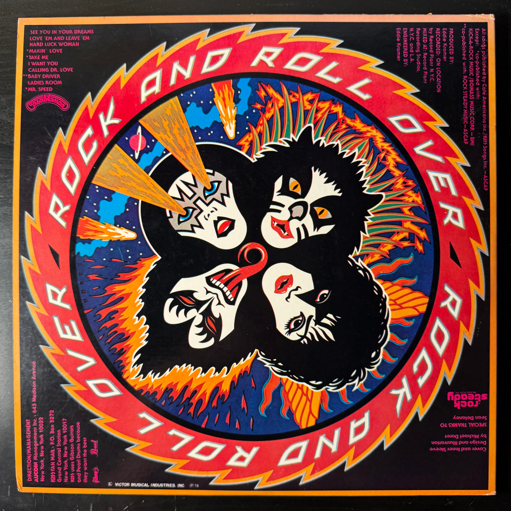 Kiss ‎– Rock And Roll Over (Япония 1976г.)