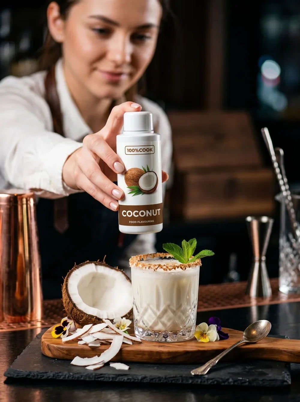 Кокос Ароматизатор пищевой, 100%COOK 50 г
