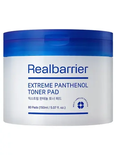 Real Barrier Ламеллярные восстанавливающие тонер-пэды с пантенолом Extreme Pathenol Toner Pad 80 шт