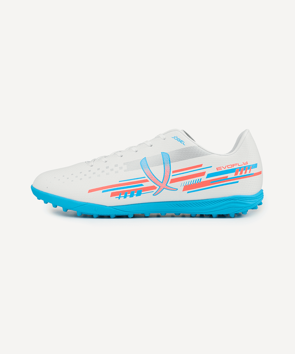 Бутсы многошиповые Evofly TF Talant White/blue