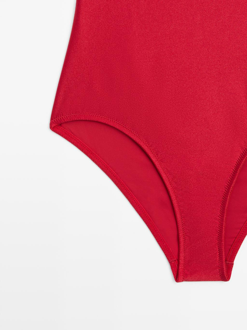 Massimo Dutti Купальник с тонкими бретелями, красный