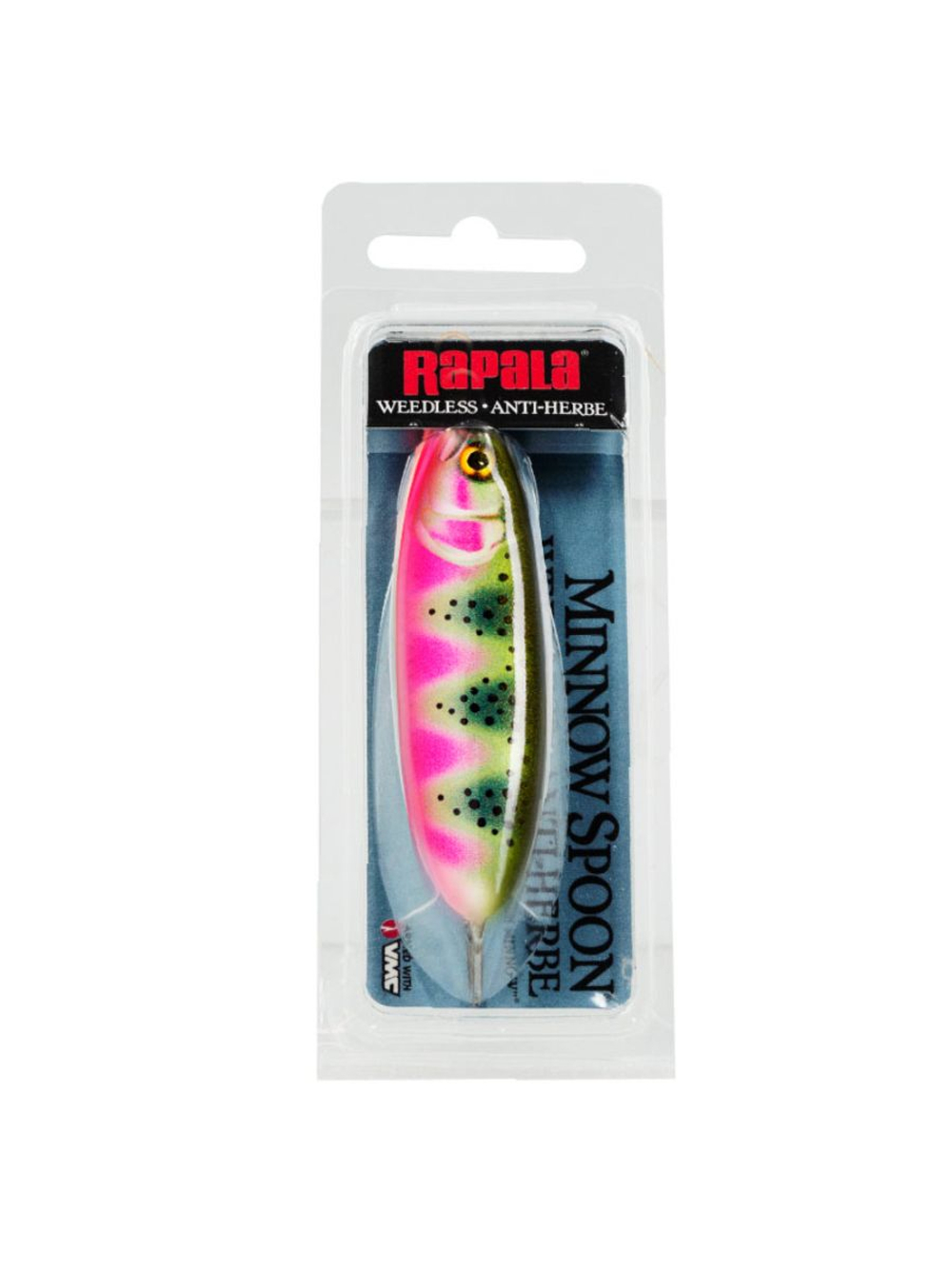 Блесна-незацепляйка рыболовная Rapala Minnow Spoon 08, 8 см, 22 г, ATRT