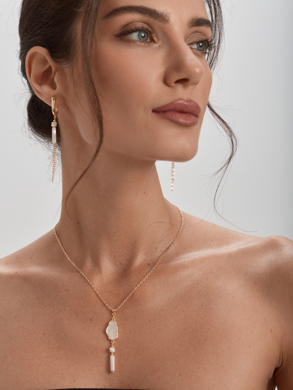 91003541 Серьги Selena Pearls