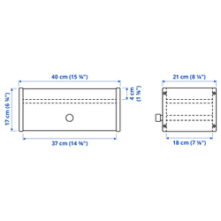 IKEA RAGGBERG  (ИКЕА РАГГБЕРГ)  -  Вешалка для одежды с полкой - сосна 40x21x17 см
