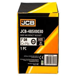 Головка ударная глубокая 1'', 30мм (6гр.) JCB JCB-48510030