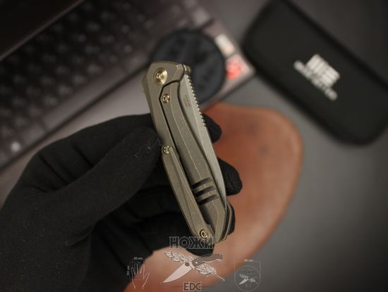 Складной нож WE Knife Mote 2005A c клинком из стали CPM-S35VN, рукоять титан