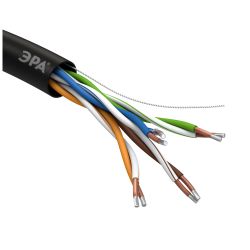 Кабель витая пара ЭРА SIMPLE U/UTP 4x2x24AWG Cat5e CCA PE OUTDOOR 305м | Электротовары