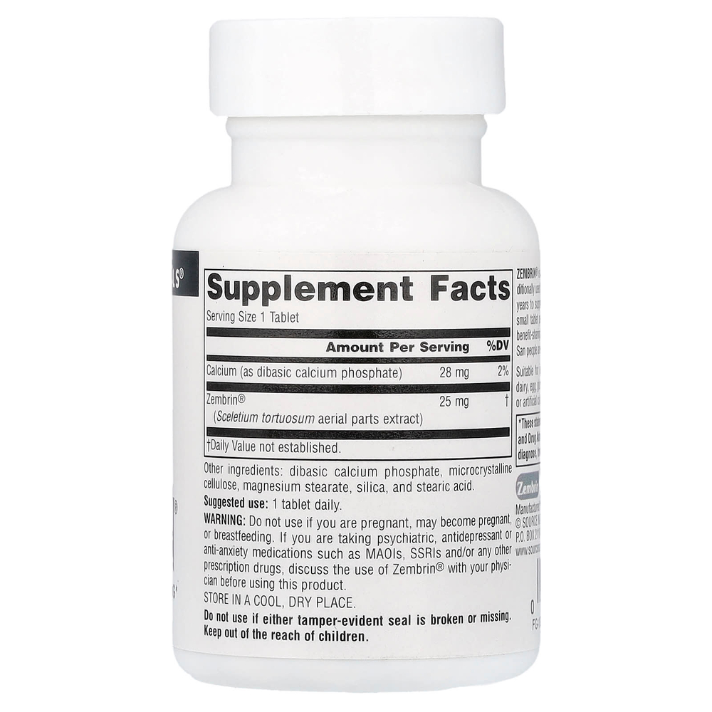 Source Naturals, Zembrin®, 30 таблеток