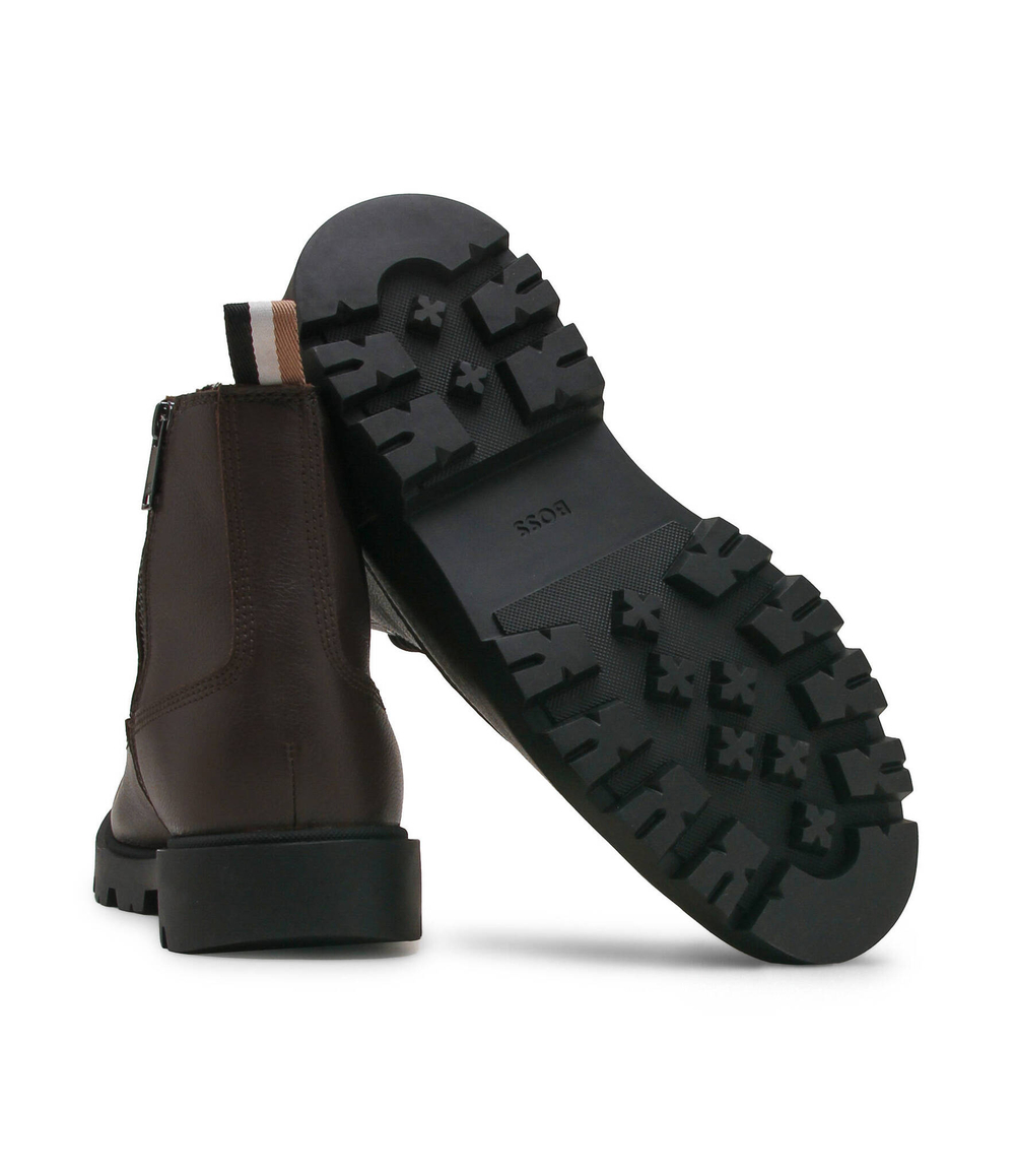 Кожаные трапперы adley BOSS BLACK - коричневый(50503557)