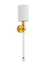 Настенный светильник Crystal Lux MIRABELLA AP1 GOLD/WHITE