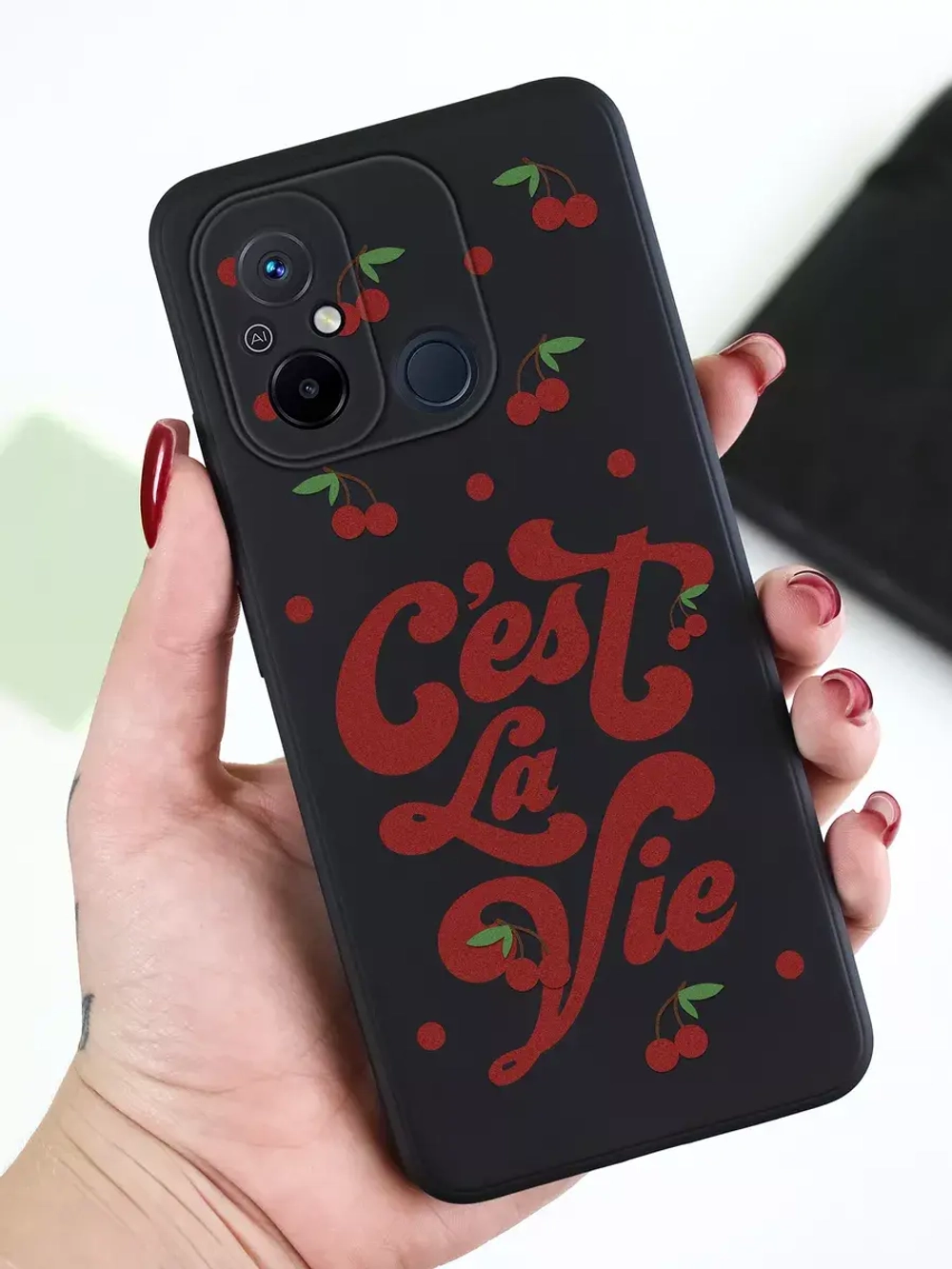 Чехол для Xiaomi Redmi 12C и Poco C55 с принтом