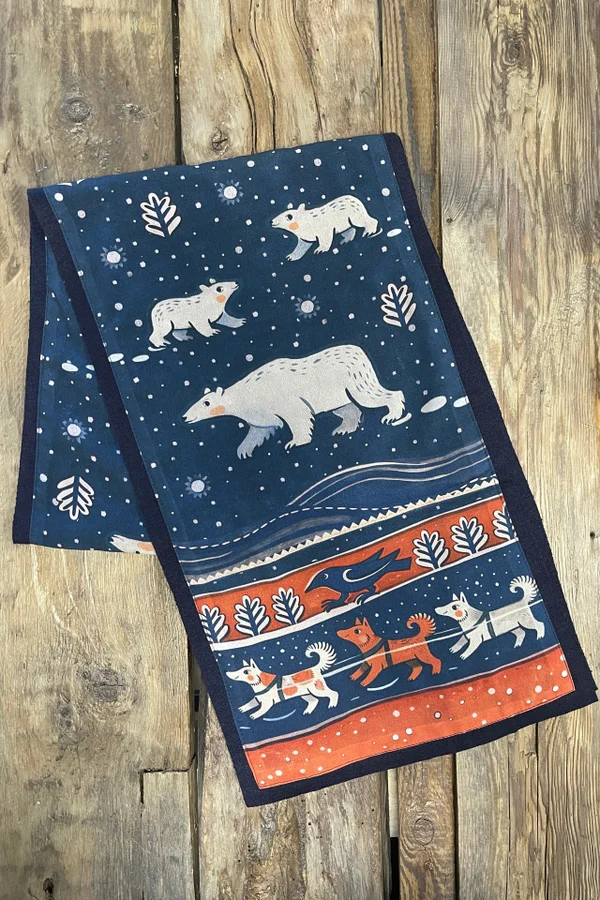 Scarf “Where the World Begins” (D. Gerasimova)