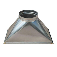 Переход c прямоугольного на круглое сечение (оц. сталь) 600х350-d200
