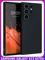Мягкий Soft Touch чехол из силикона для SAMSUNG GALAXY S23 ULTRA с бархатной подкладкой