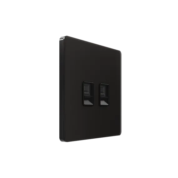 Розетка компьютерная RJ-45 Cat 5e 2-я Systeme Electric Infinity Полярная ночь FSE001085