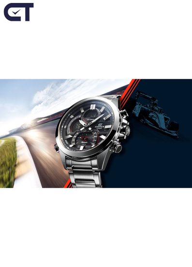 CASIO ECB-30D-1ADF мужские часы — стальной EDIFICE с Bluetooth и таймером расписания