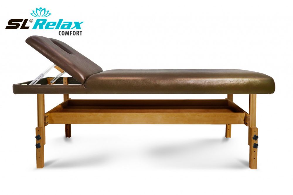 Массажный стол Relax Comfort коричневая кожа (№4)