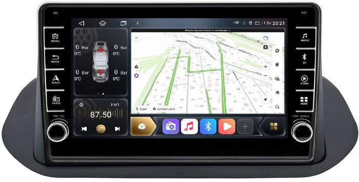 Магнитола для Nissan Rogue T33, X-Trail T33 2020+ - Kuberg SF-1670-B (кнопки и крутилки), Android 12, Быстрая, CarPlay, 4G SIM-слот