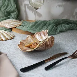 Блюдо для подачи 20*14,5 см h6 см 150 мл емкость для закусок Pearl Shell Frutti di Mare P.L. [1]