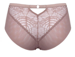 Трусики-слипы Denver из эластичного кружевного полотна и сетки (Размер: 38) (Цвет: кофейный)