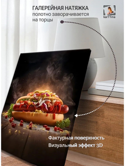 Картина "Морской всплеск", модульная 50х70см 1шт.
