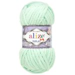 Пряжа Alize (Ализе) Velluto / уп.5 мот. по 100 г, 68м, 019 светло-бирюзовый A