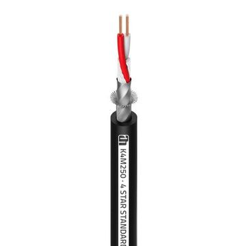 Adam Hall K4M250 - кабель микрофонный, 2 х 0.50 мм2, черный