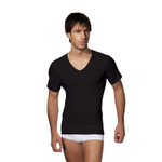 Классическая футболка из хлопка с V-образным вырезом Doreanse Cotton Basic (Размер: M) (Цвет: черный)