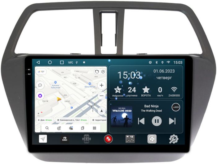 Магнитола для Suzuki SX4 2 2013-2021 - RedPower 052 Android 10, Быстрая, QLED+2K, CarPlay, SIM-слот