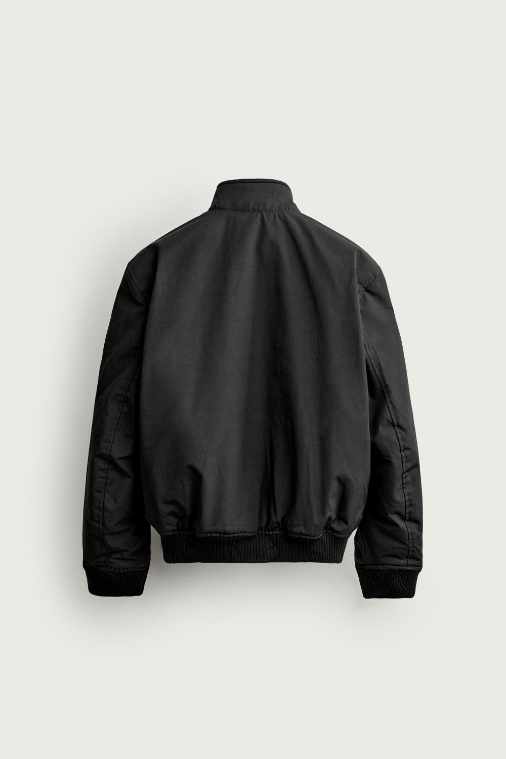 ZARA УТЕПЛЕННЫЙ БОМБЕР, ЧЕРНЫЙ