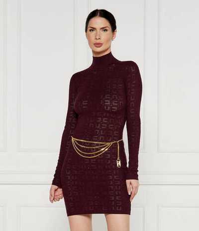 Кружевное платье Elisabetta Franchi - бордовый(AM04B46E2)