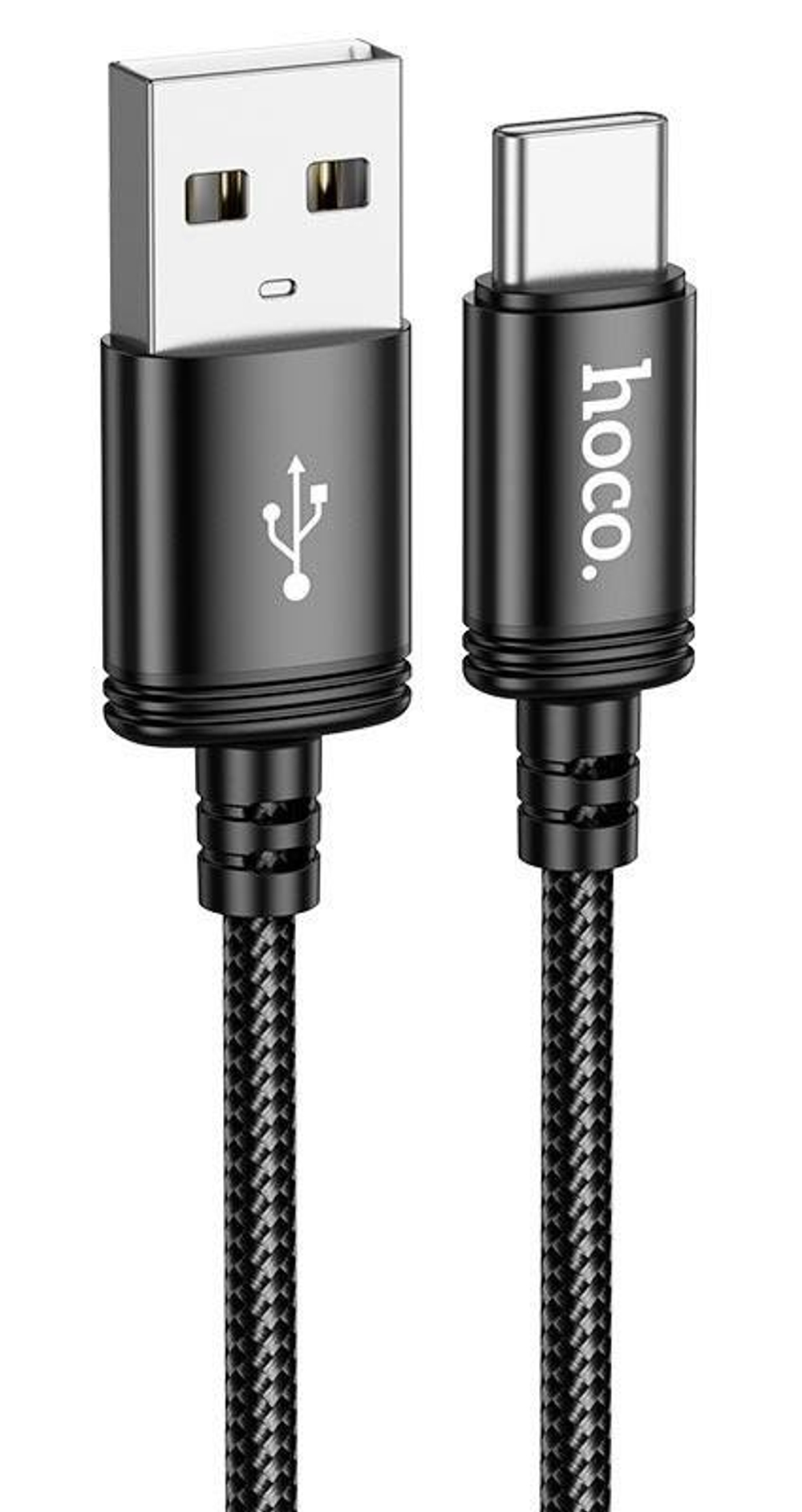 Usb Кабель-зарядка Type-C Hoco X89 2,4A 1м в тканевой оплетке черный
