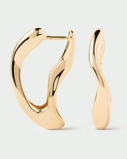 Серьги Sense Hoops серебро 925 пробы покрытое золотом
